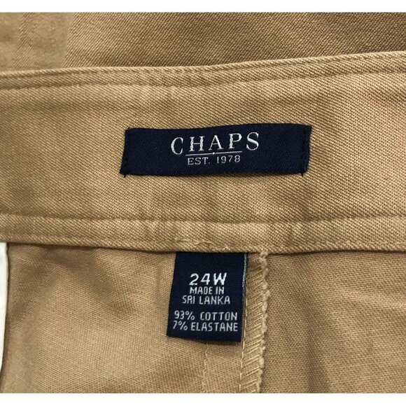 Chaps Womens Size 24 Stretch Khaki Pants New with Tags - Picture 4 of 7
